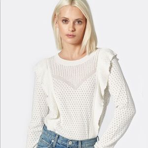 Joie Appollonia Ruffle Trim Sweater